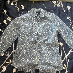 Floral long sleeve button down